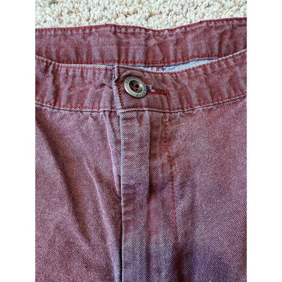 LEVIS Washed Red Denim Men's Shorts, Size 38, flat front chino - Picture 9 of 9